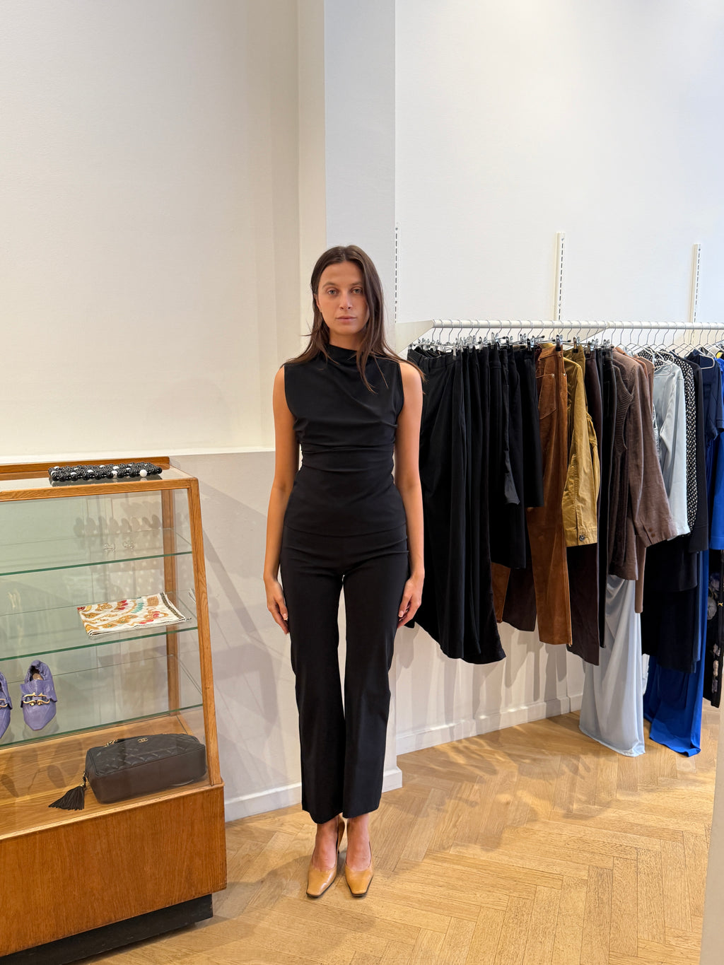 REYÈM STRAIGHT LEG TROUSER BLACK