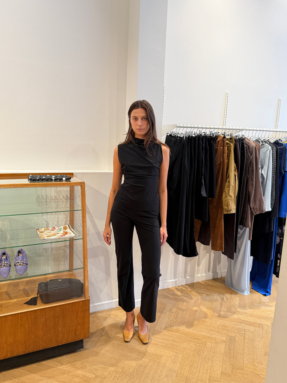 REYÈM STRAIGHT LEG TROUSER BLACK