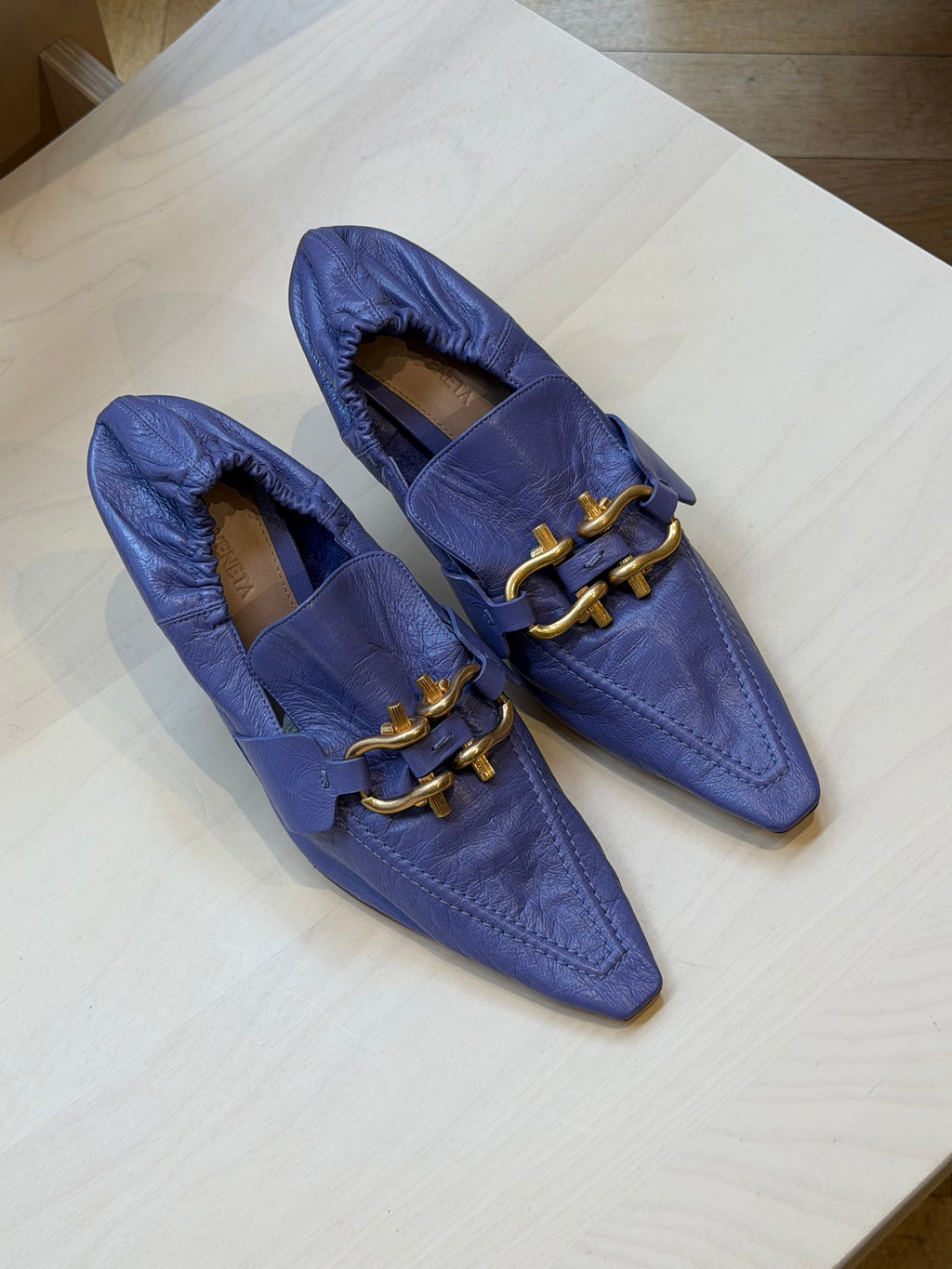 BOTTEGA VENETA HEELS PURPLE