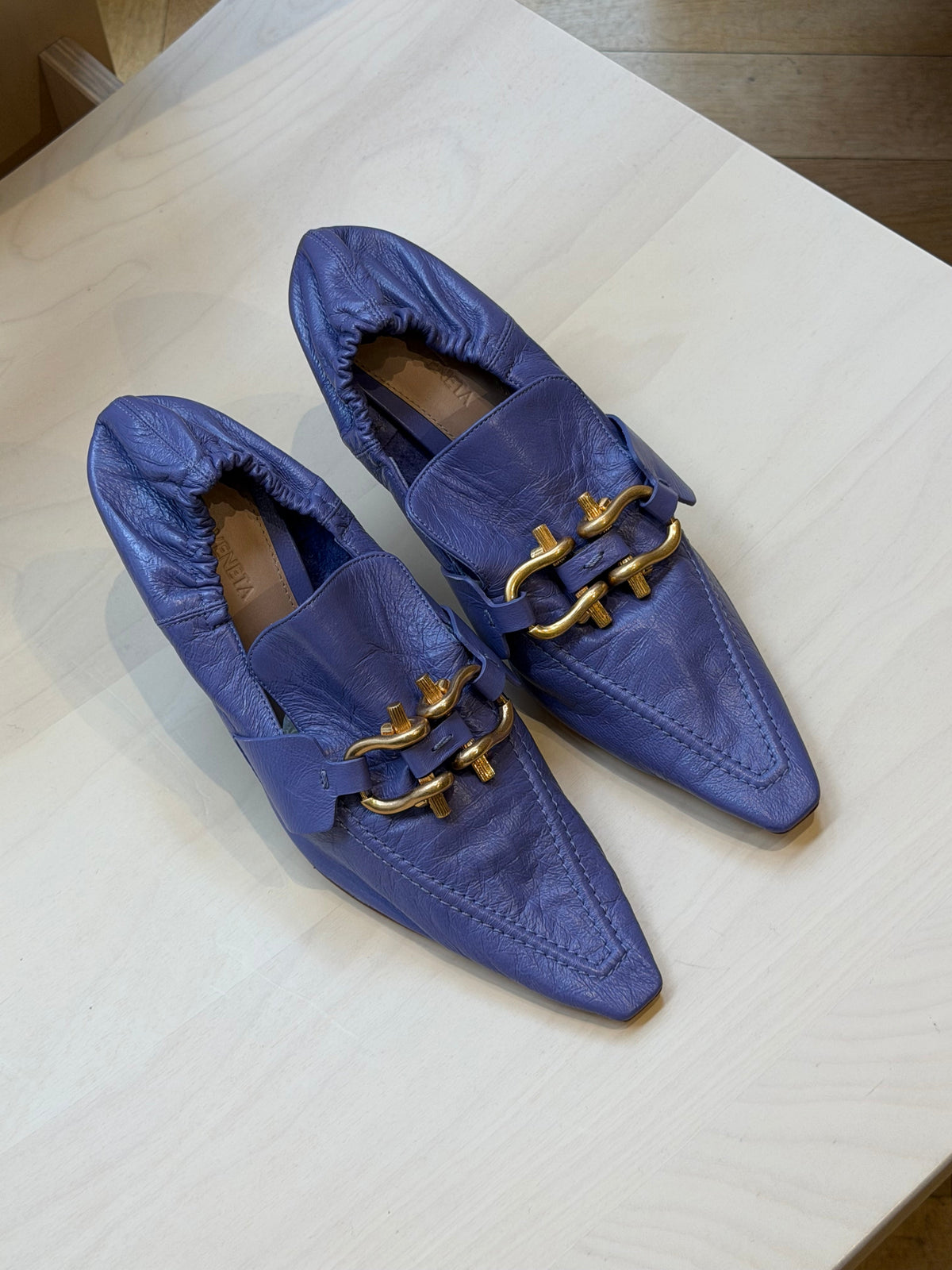 BOTTEGA VENETA HEELS PURPLE